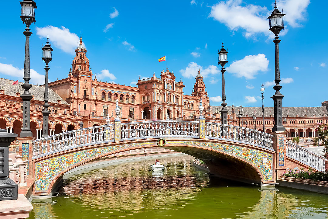 Plaza de España in Seville, Spain