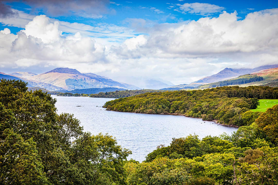 View of Loch Lomond and The Trossachs National Park, Scotland