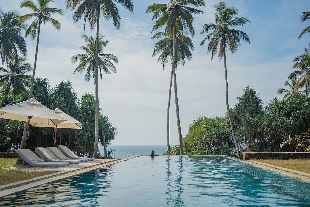 Luxury resort in Sri Lanka.