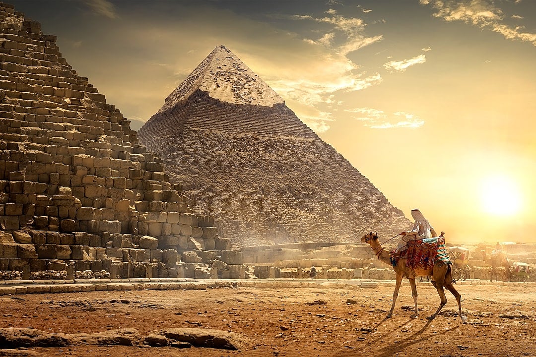 Pyramids of Giza in Cairo, Egypt