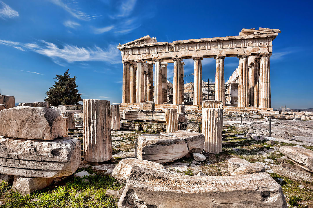 Parthenon Temple on the Acropolis in Athens, Greece