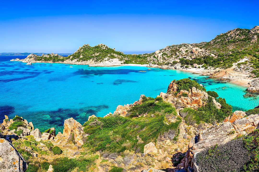 Coasline of the archipelago of La Maddalena