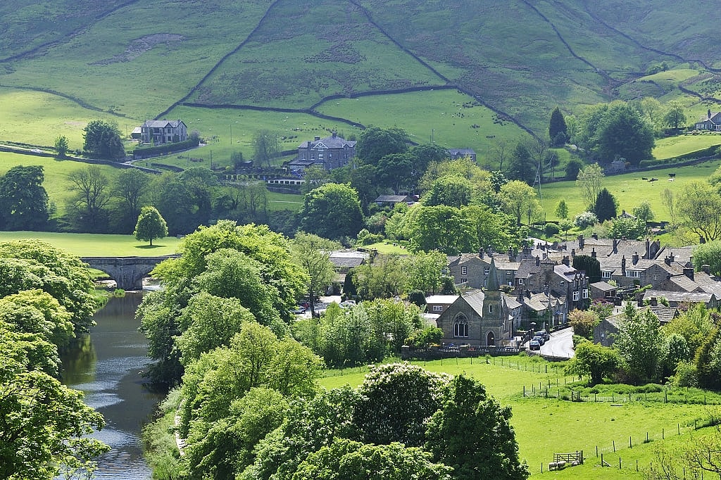 Burnsall village in North Yorkshire, England
