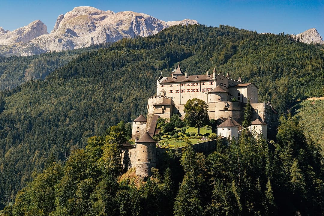 Hohenwerfen Castle in Werfen, Austria