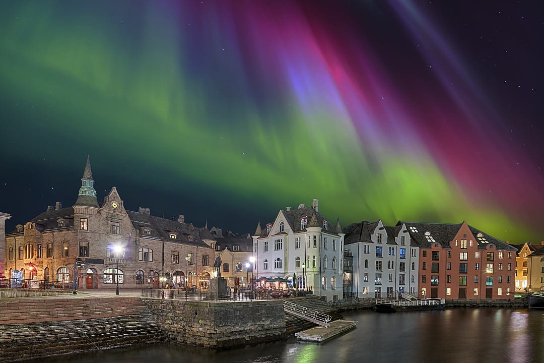Northern Lights in Alesund, Norway