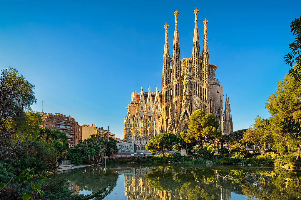 La Sagrada Familia Basilica in Barcelona, Spain