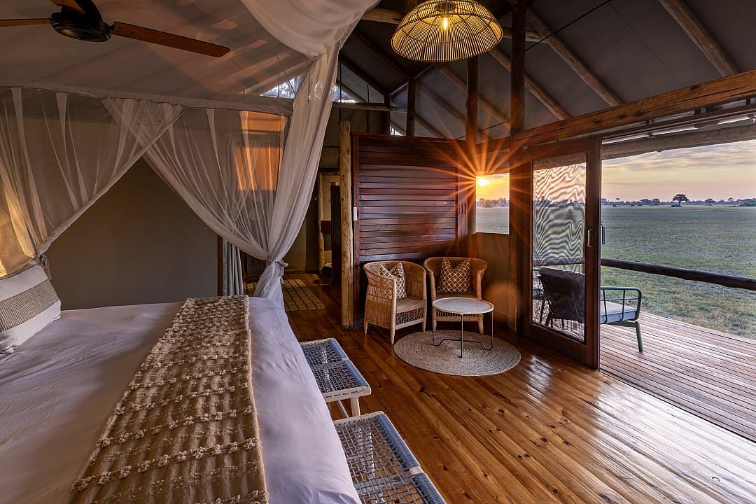Tented safari lodhe in Botswana