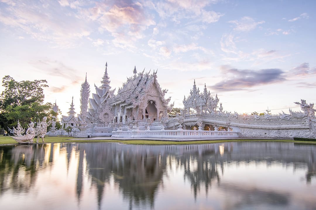 Wat Rong Khun Temple in Chiang Rai, Thailand.