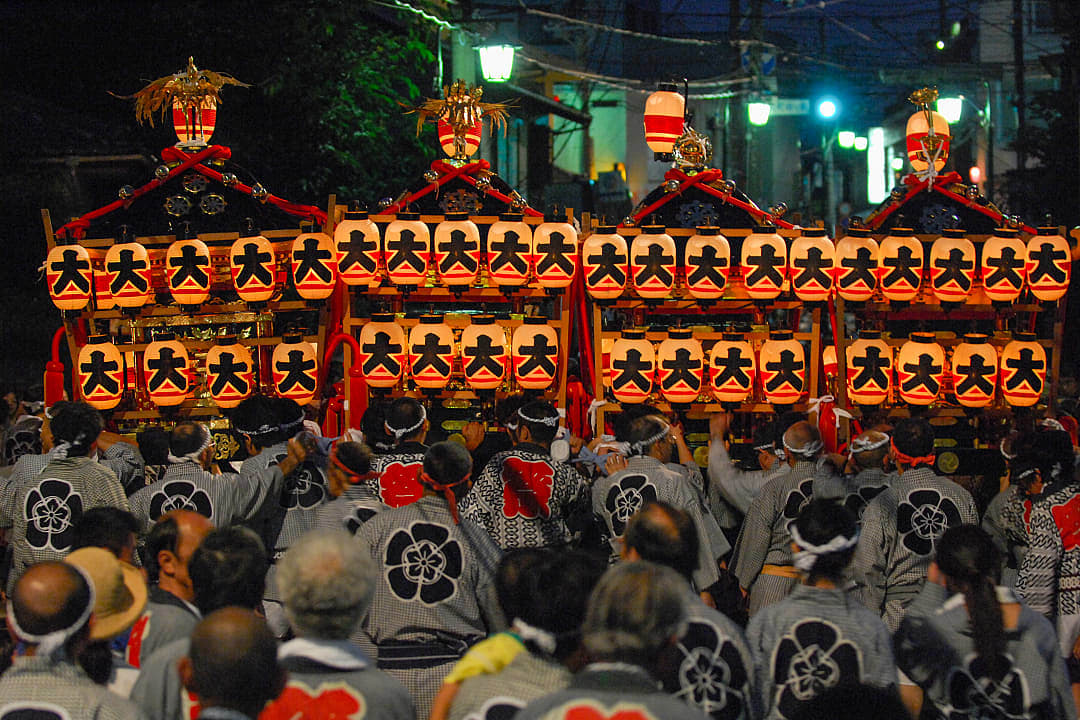Kamakura festival in Japan