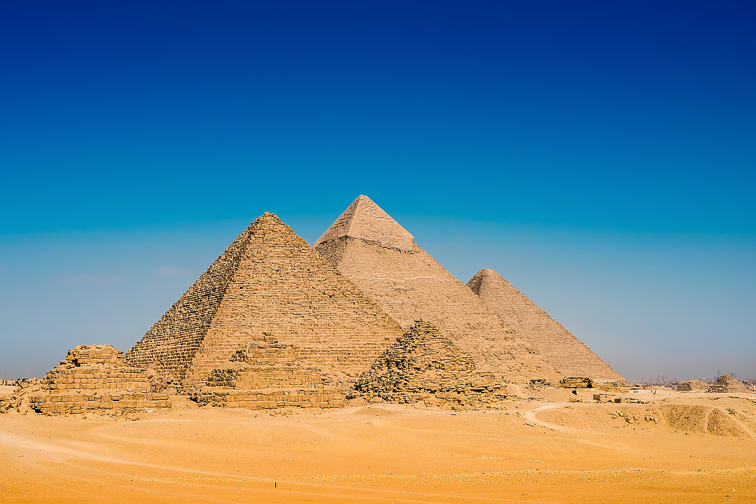 The Great Pyramids of Giza in Egypt