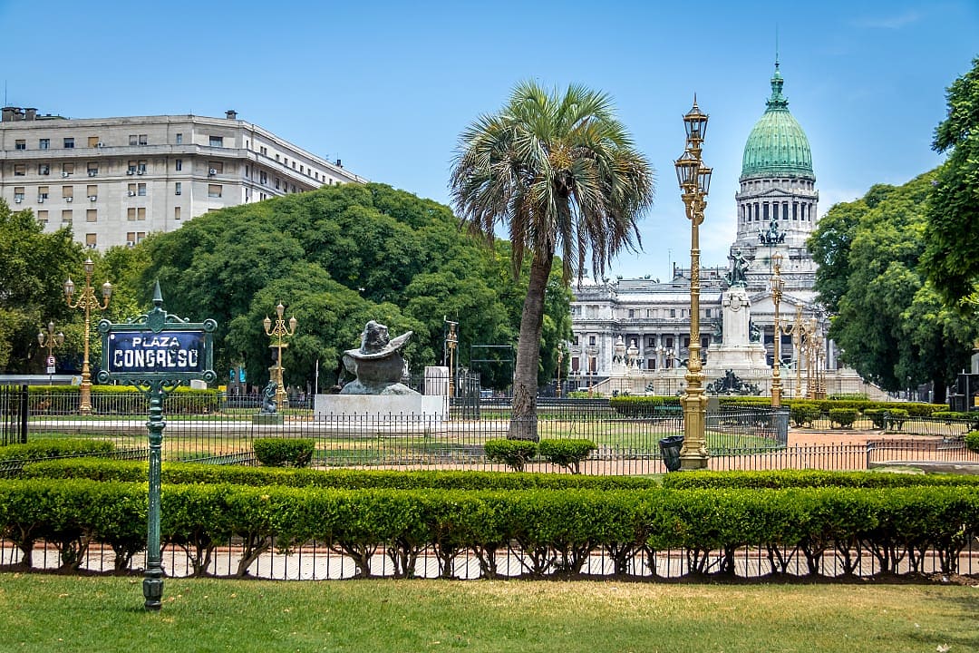Plaza Congreso in Buenos Aires, Argentina