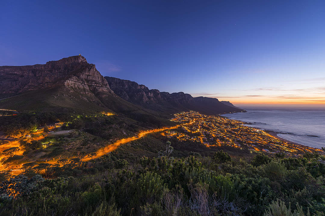 Sunset from Lion's Head in Cape Town, South Africa