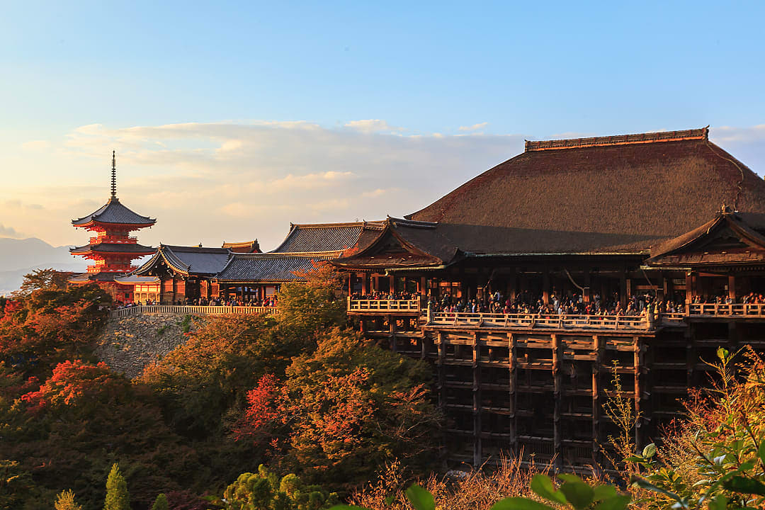 Kiyomizu-dera temple in Kyoto, Japan