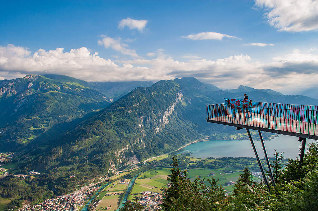 Harder Kulm Viewpoint in Interlaken, SwitzerlandHarder Kulm Viewpoint in Interlaken, Switzerland