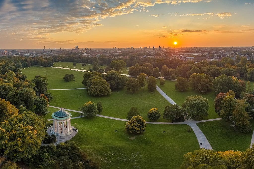 English Garden in Munich, Germany