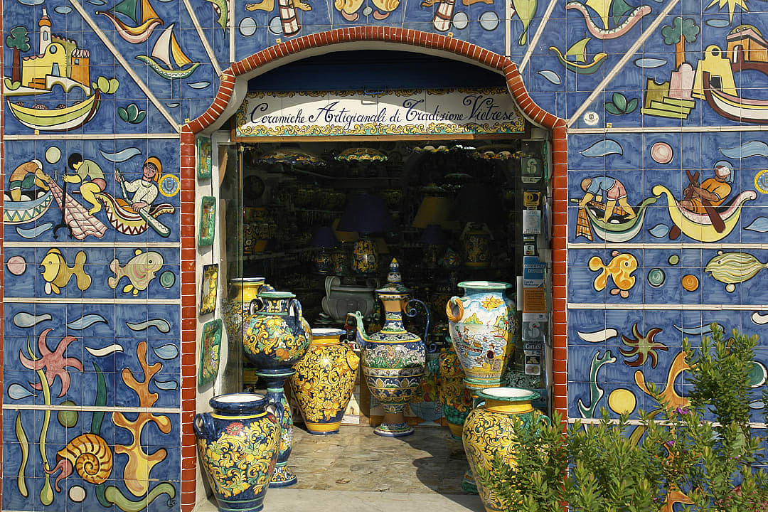 Ceramic shop in Vietri sul Mare, Italy