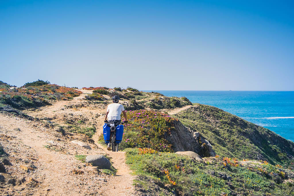 Biking along the Alentejo coast in Sines, Portugal