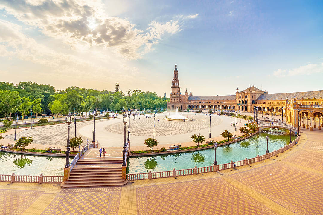 Plaza de España in Seville, Spain