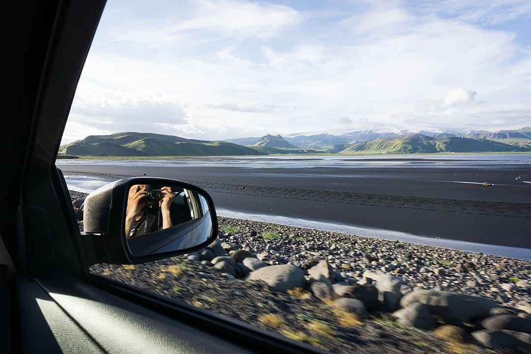 Reynisfjara Black Sand beach in Iceland.