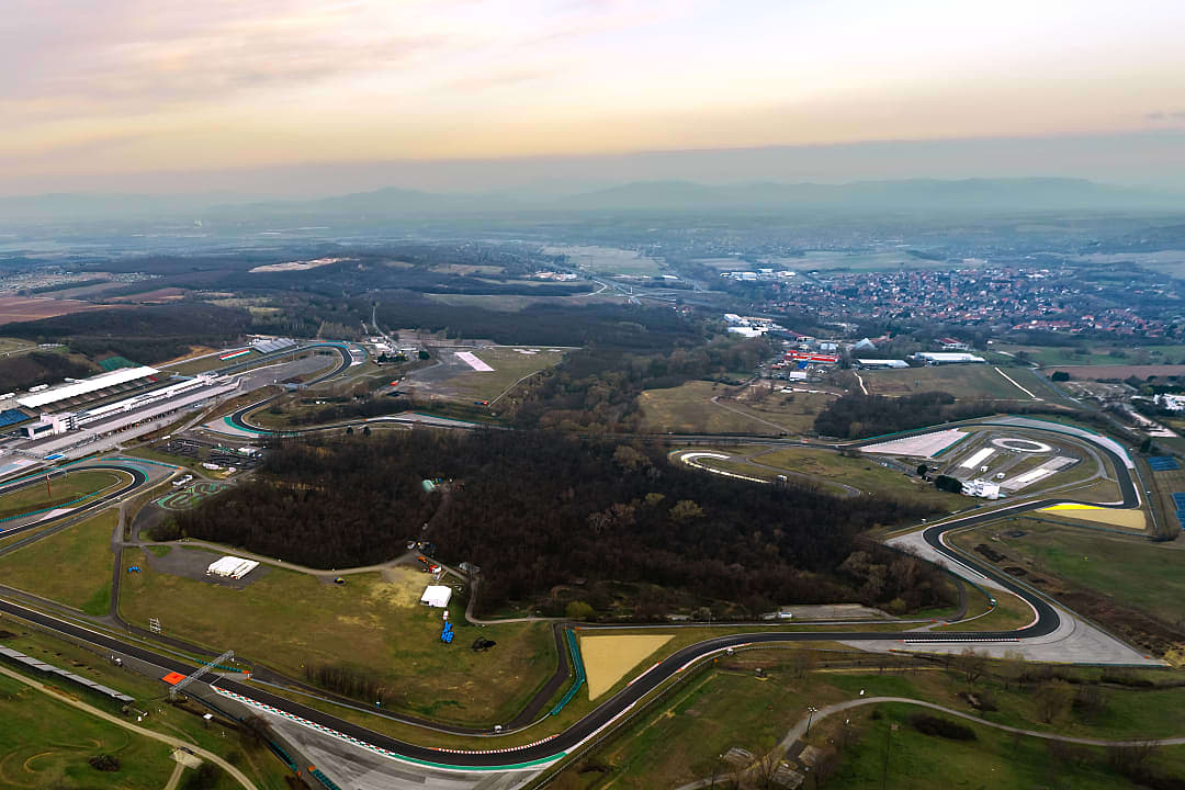 Hungaroring, official formula 1 race track of Hungary in Budapest.