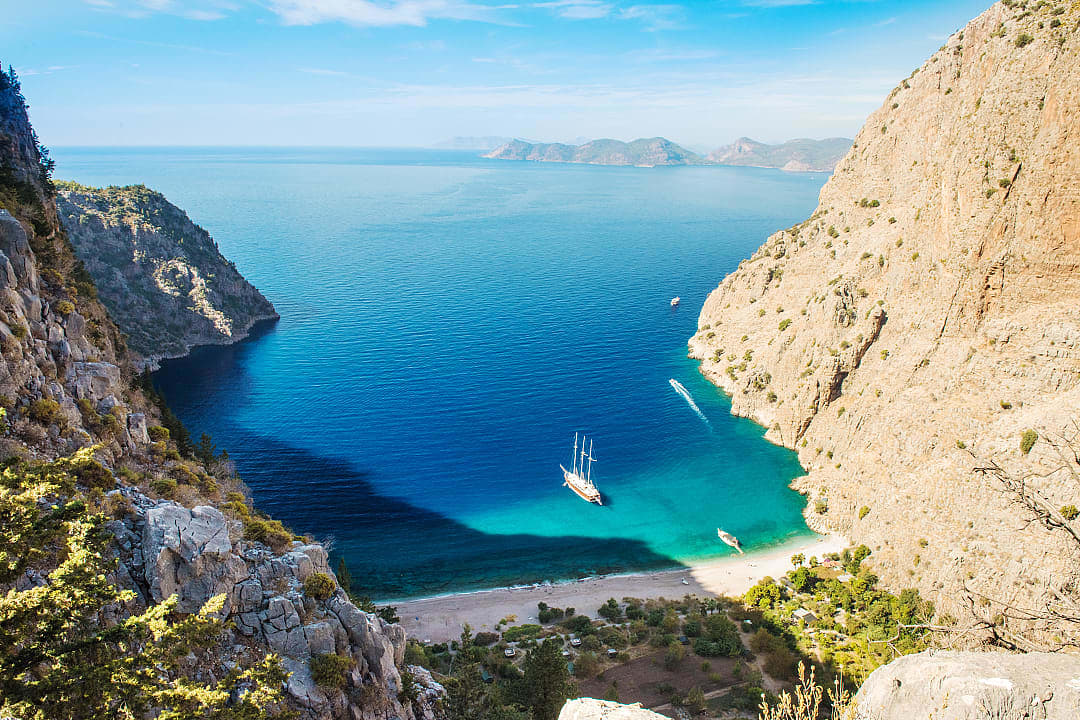 Butterfly Valley in Fethiye, Turkey
