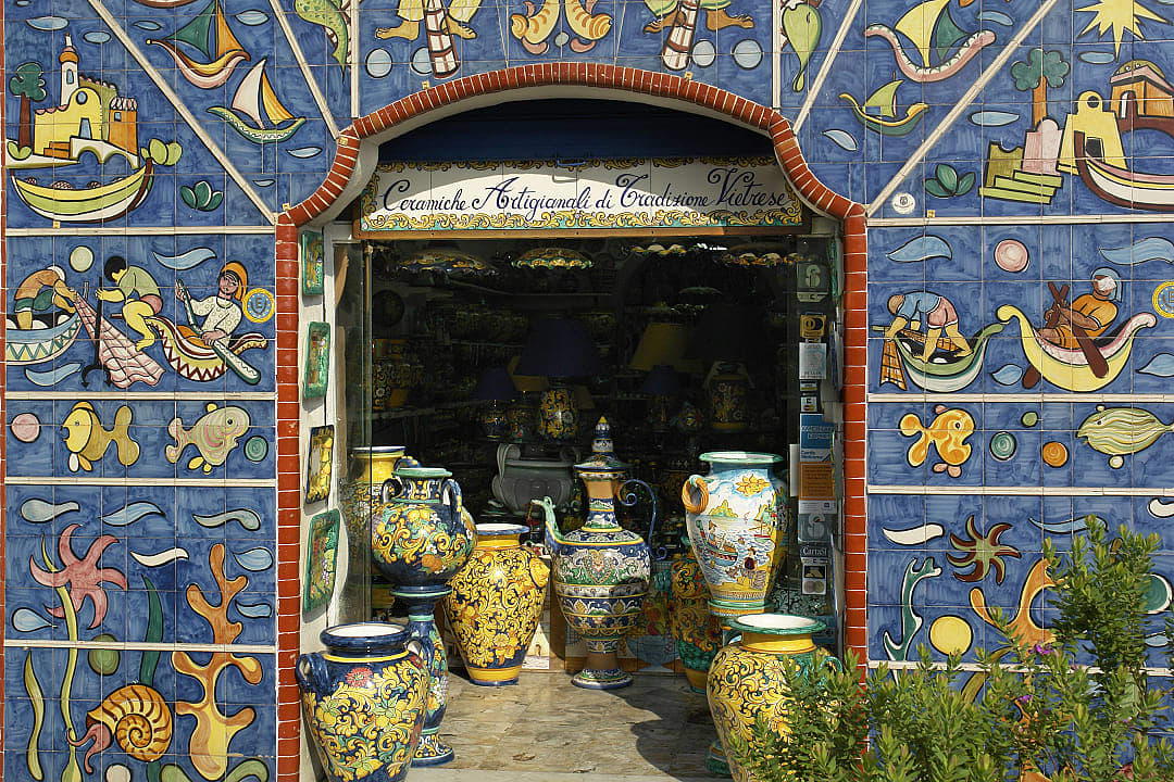 Ceramic shop in  Vietri sul Mare, Italy