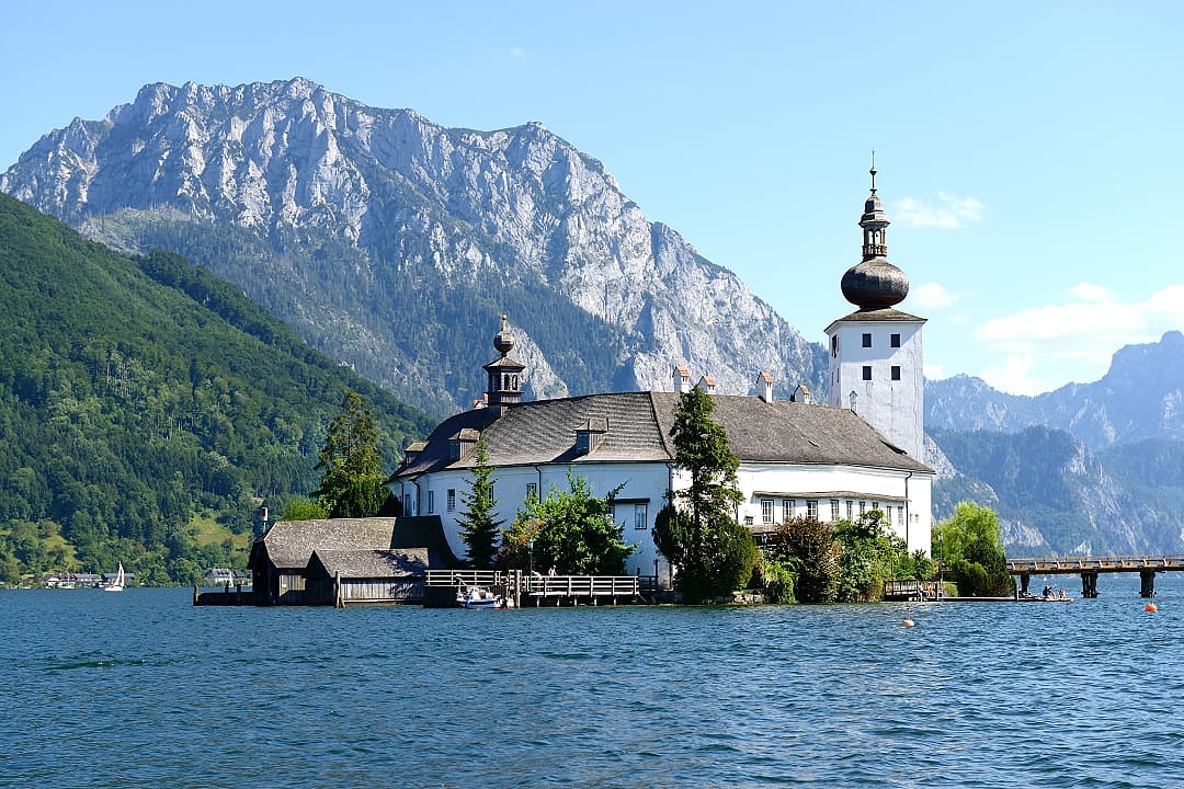 Schloss Ort on Lake Traunsee in Austria