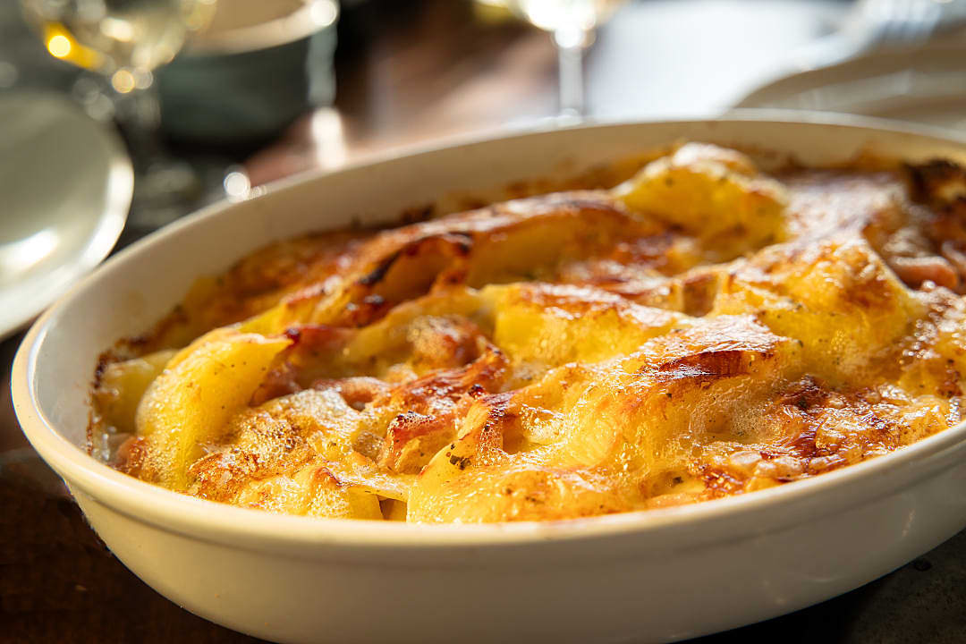 Tartiflette, a dish from Savoy in the French Alps