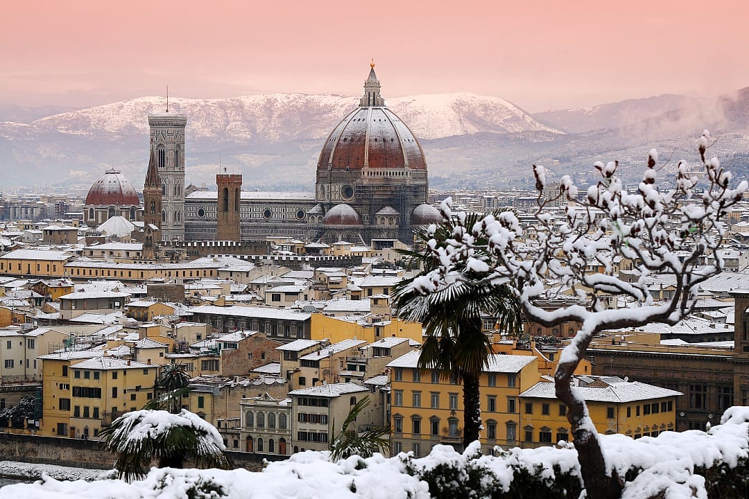 Winter season in Florence, Italy