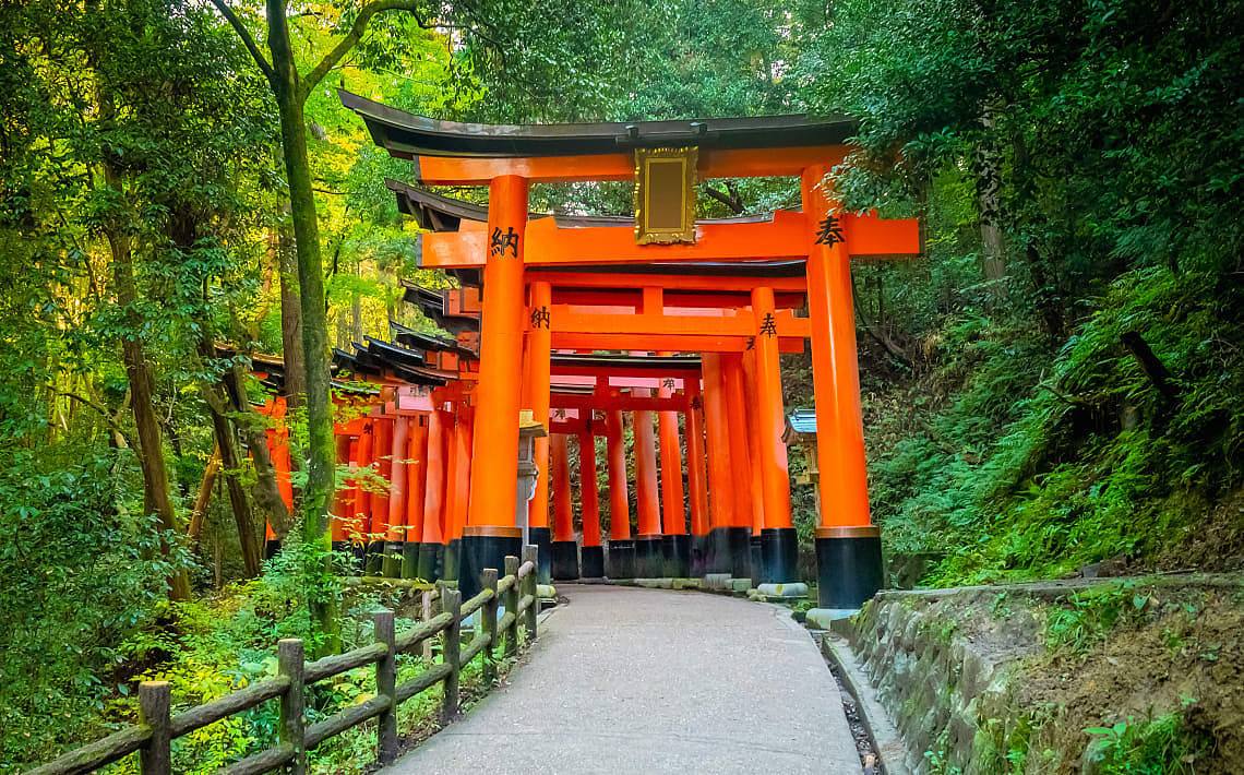 Fushimi Inari Shrine in Kyoto, Japan