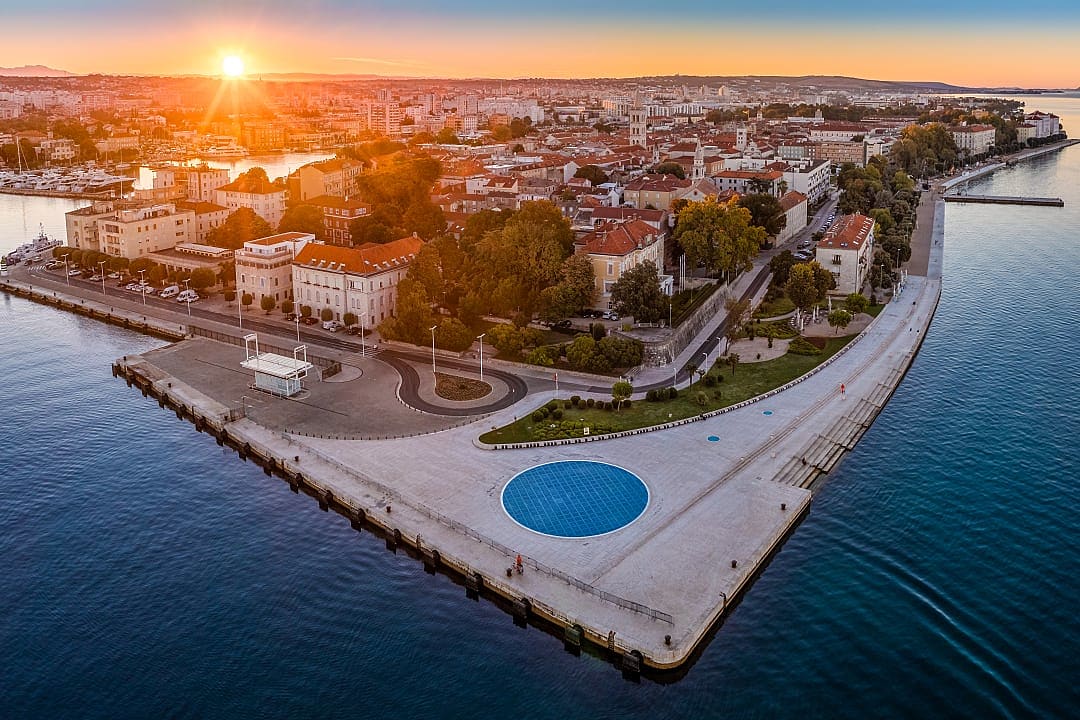 Zadar at sunset