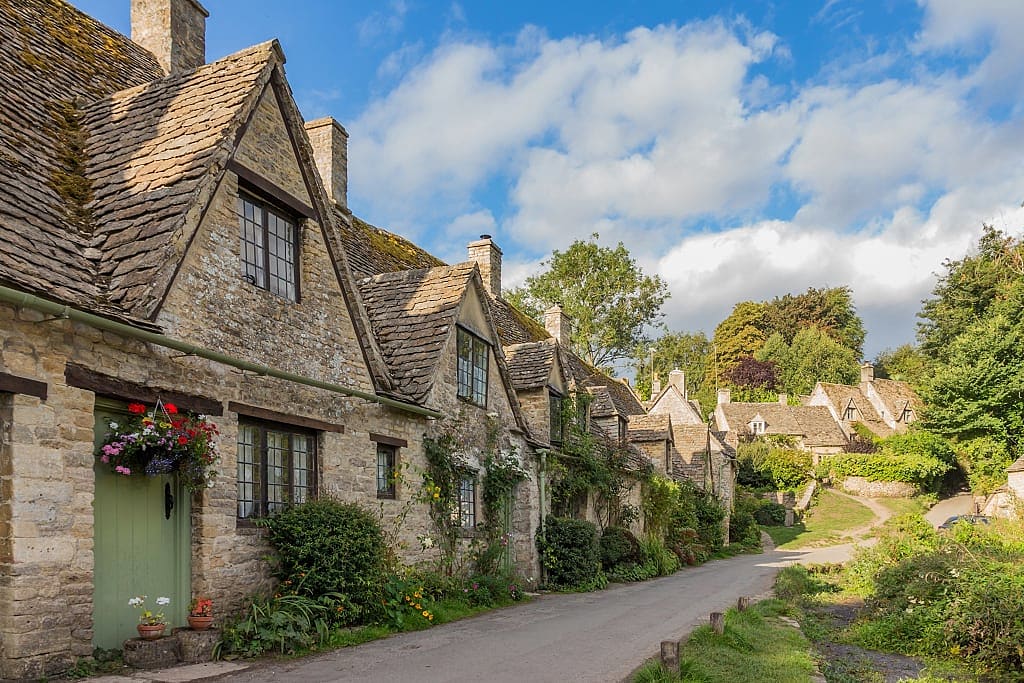 Bibury in the Cotswold District, England