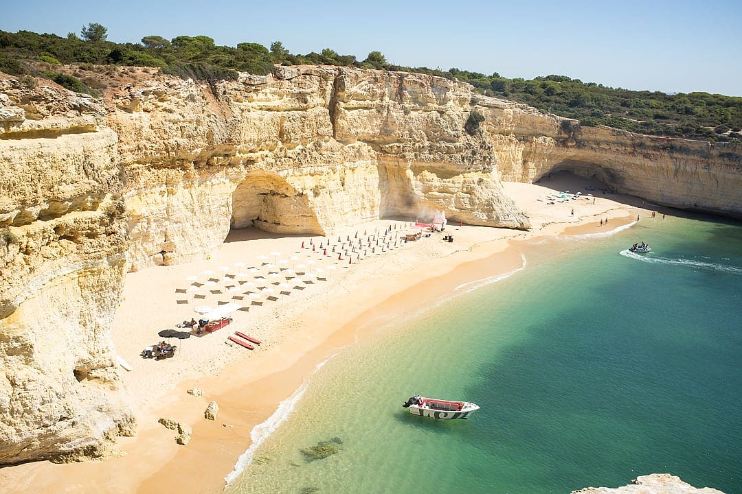 Praia da Marinha in Algarve, Portugal