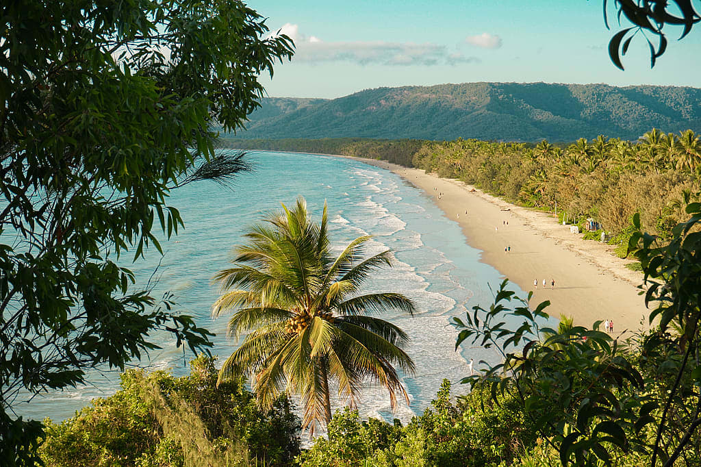 Four Mile beach in Port Douglas, Australia