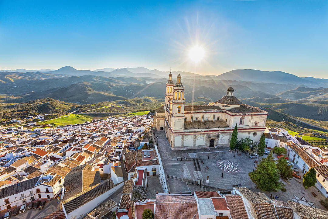 View of Olvera town in Cadiz, Spain