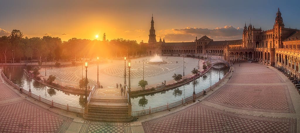 Plaza de España in Seville, Spain