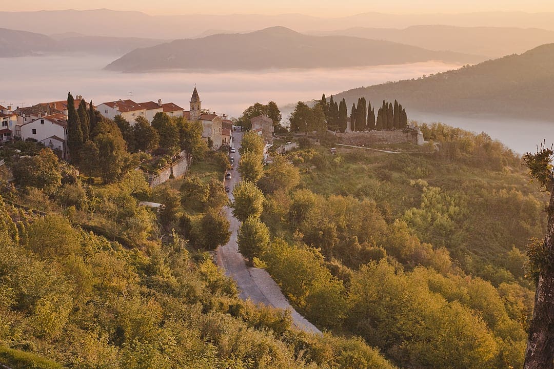 Hilltop of Motovun, Croatia.