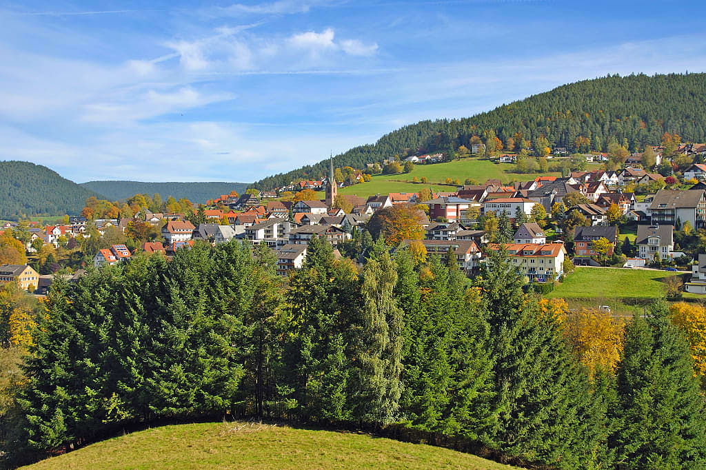 Baiersbronn village in the Black Forest, Germany