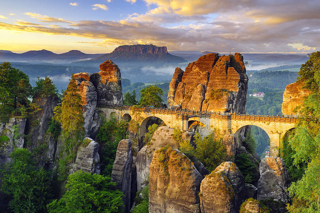 Bastei Bridge, Saxon Switzerland National Park, Germany