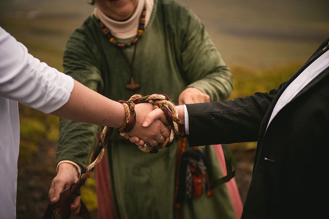 Handfasting ceremony in Ireland