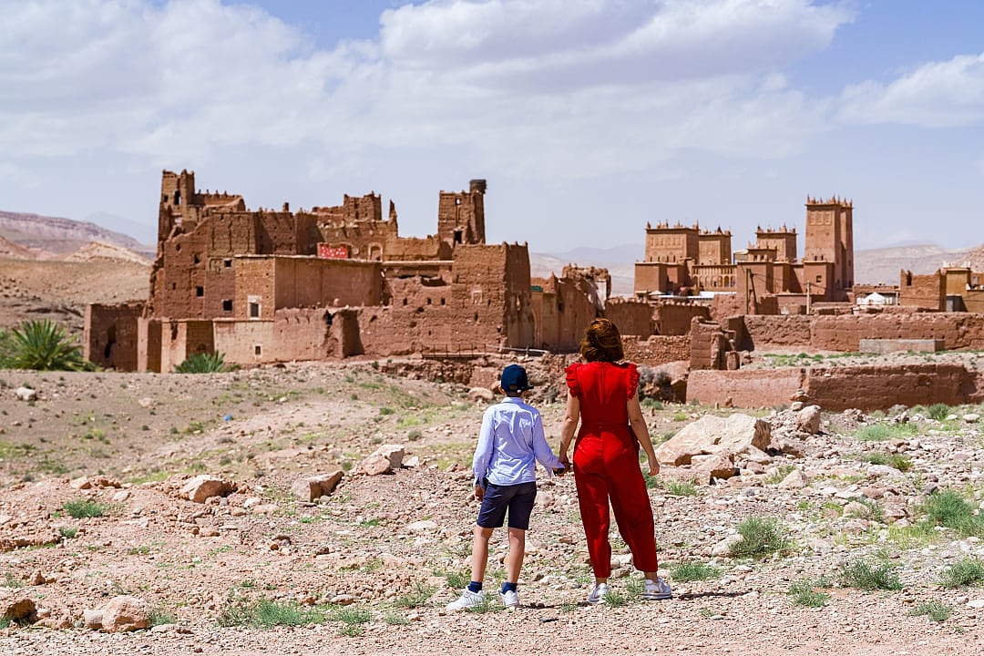 Ancient buildings of a Kasbah, Morocco.