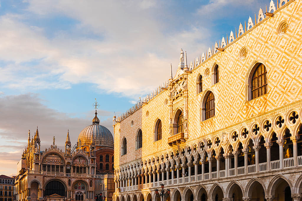 St Mark's Basilica and Doge's Palace in Venice, Italy