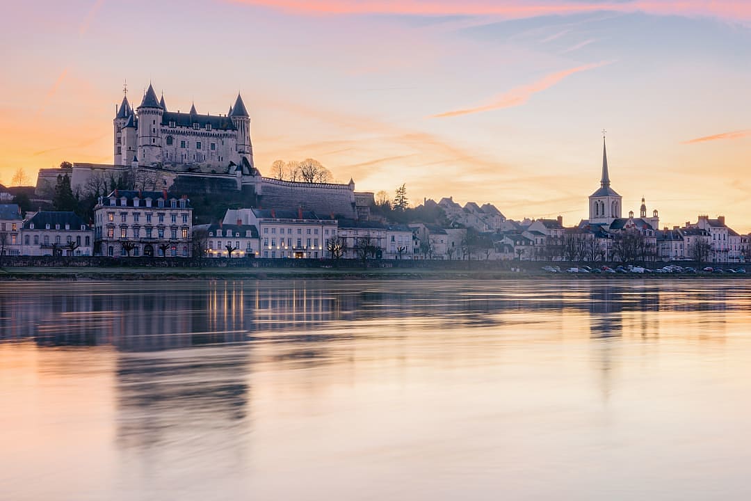 Saumur in the Loire Valley, France