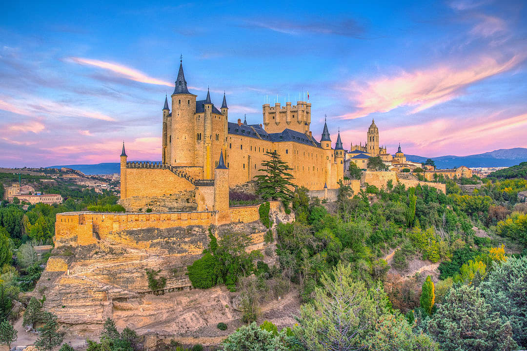 Alcázar de Segovia in Segovia, Spain