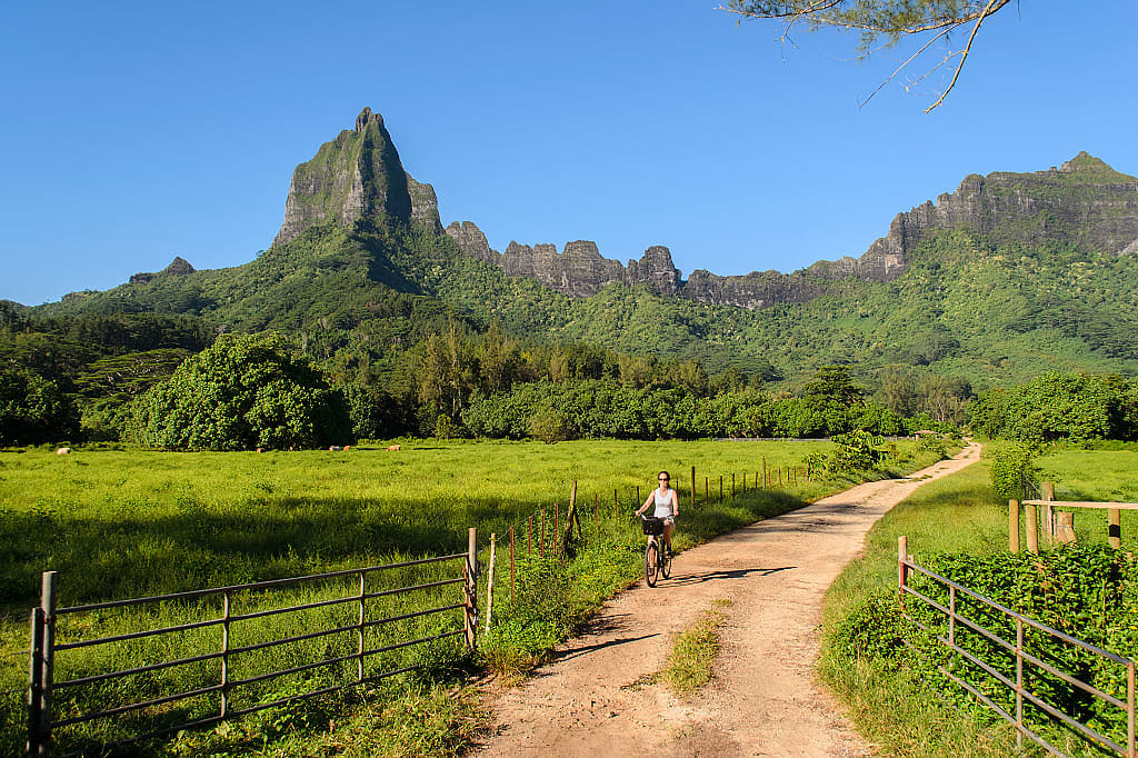 Biking in Moorea