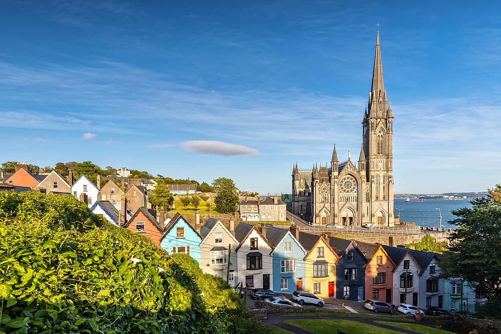 The town of Cobh, in County Cork, Ireland