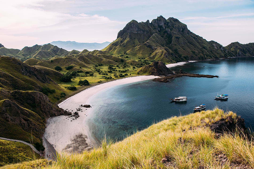 Padar Island in Komodo National Park, Indonesia