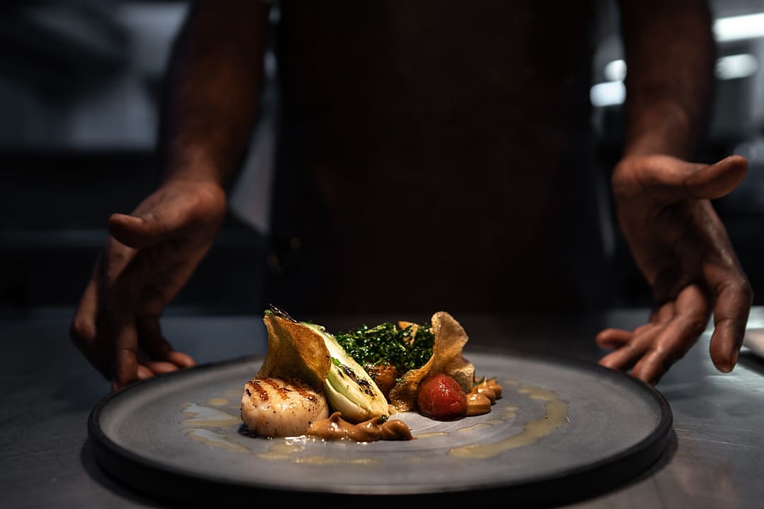 Cuisine at Lembobo Lodge in Kruger, South Africa.