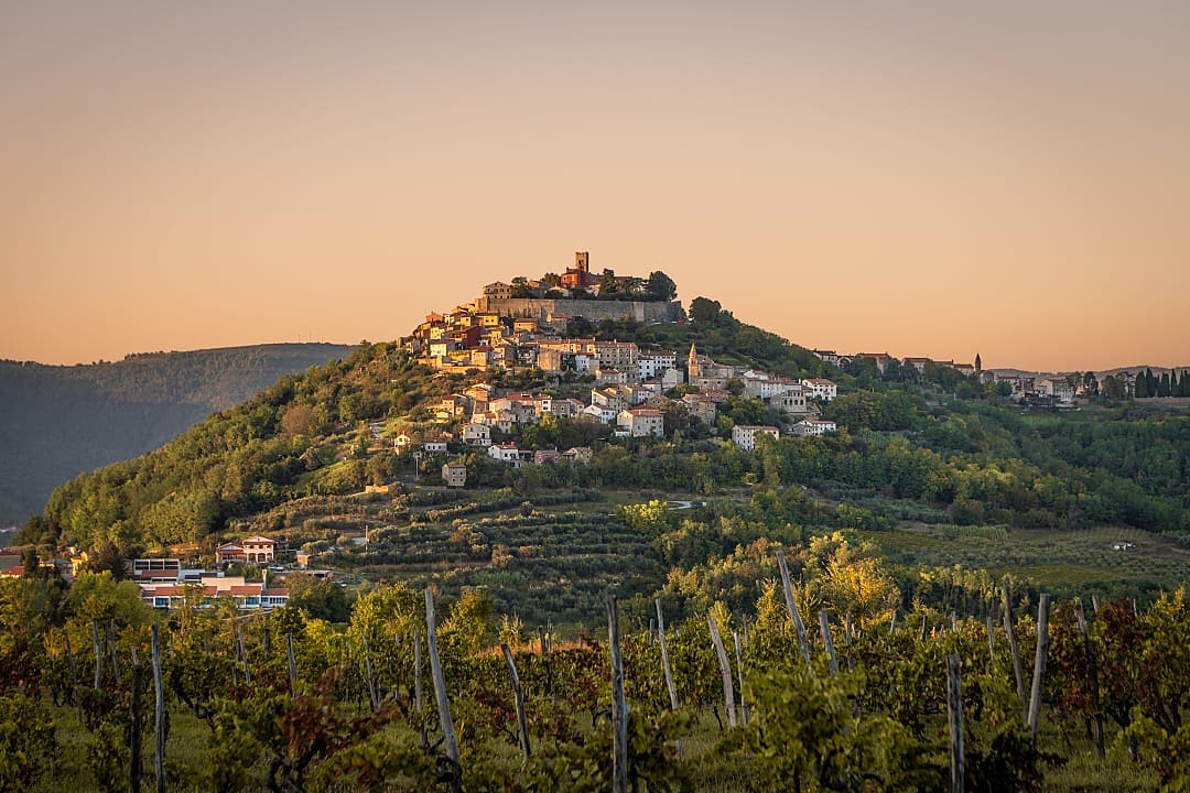 Landscape of Motovun, Croatia.