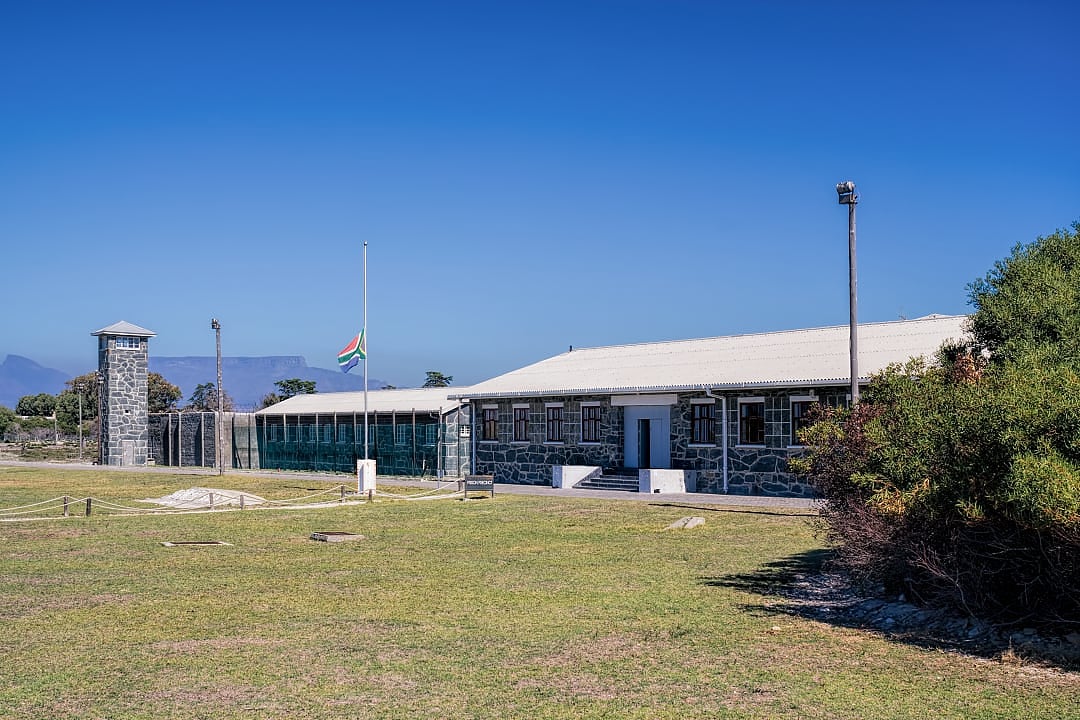 The prison at Robben Island Museum in Cape Town, South Africa